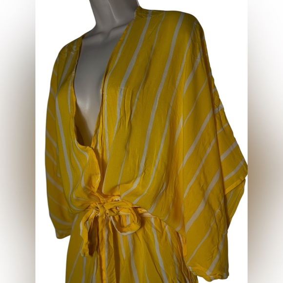 REVOLVE Indah Sunday Kimono Romper in Bee Stripe size S/M - Picture 5 of 12